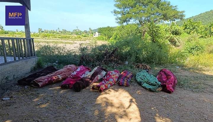 pzl_jourlm's tweet photo. Over 18 civilians including 3 children were killed and dozens injured as #Myanmar military accelerated aerial bombings and heavy shellings in #Sagaing’s Hteechai township where is now under the coordinated operation of ethnic armies and resistance alliance nearly one week long. https://t.co/j28VmFyHwa