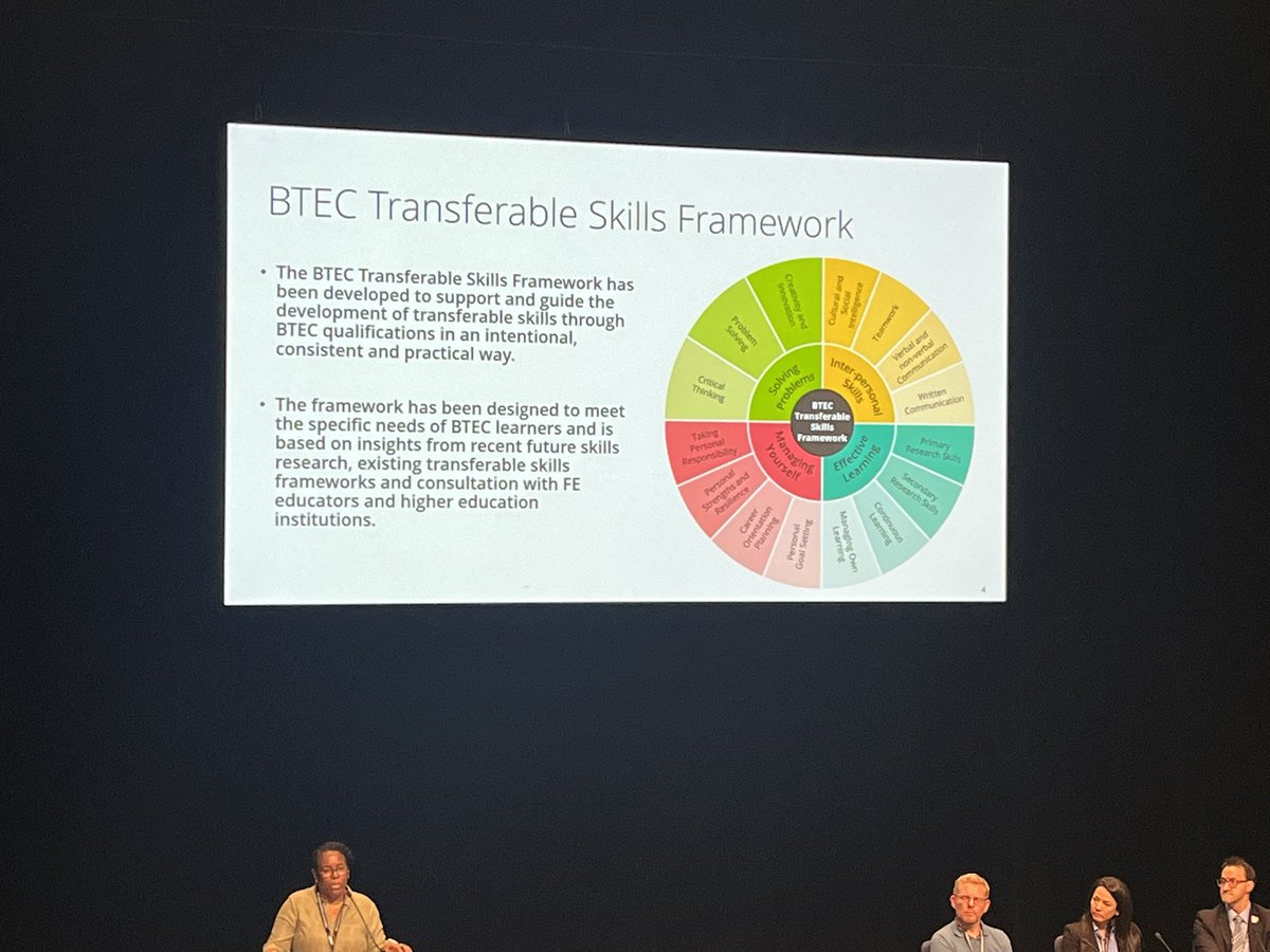 Interesting session about the importance of transferable skills from <a href="/pearson/">Pearson</a> #AoC2023