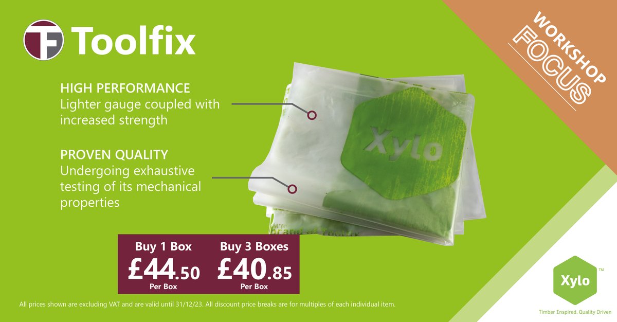 Xylo E1 Dust Extractor Bags. 

320g high grade film extractor bags with increased strength and performance, perfect for collecting workshop dust extraction.

Buy them here bit.ly/417uCSI 
Part of the Workshop Focus Core Range bit.ly/3Scn4NL