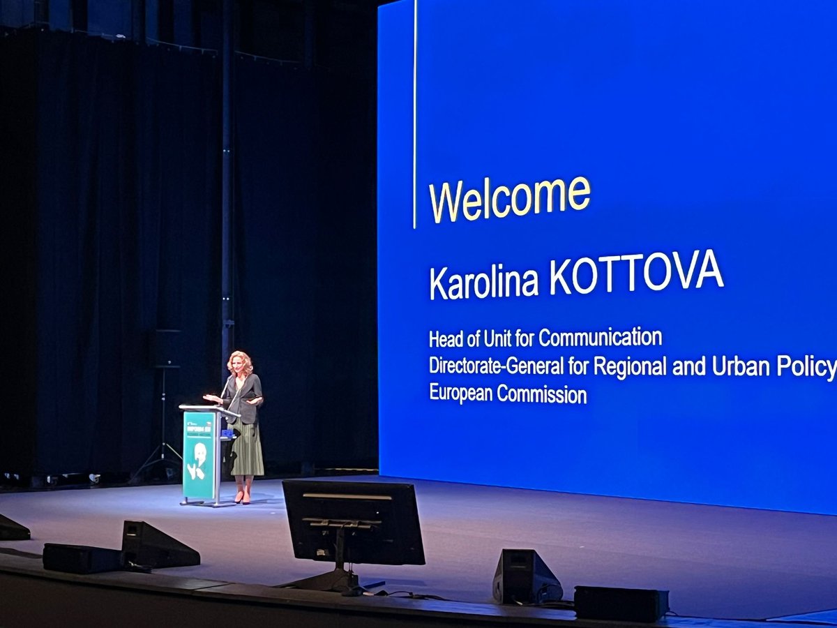 Welcome address from <a href="/kakottova/">Karolina Kottova</a> from <a href="/EUinmyRegion/">EUinmyRegion🇪🇺</a> and Stanislav Schneidr, Director general at <a href="/mistnirozvoj/">MMR ČR</a>.

“We are sitting here in a middle of a furnace complex where miners used to work. Today this place has a new life, as a cultural space, where ideas are forged”

#InformEU