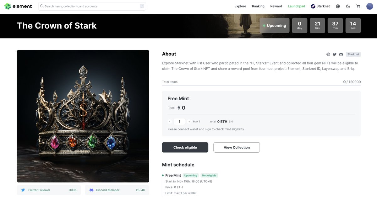 Element NFT Marketplace tweet media
