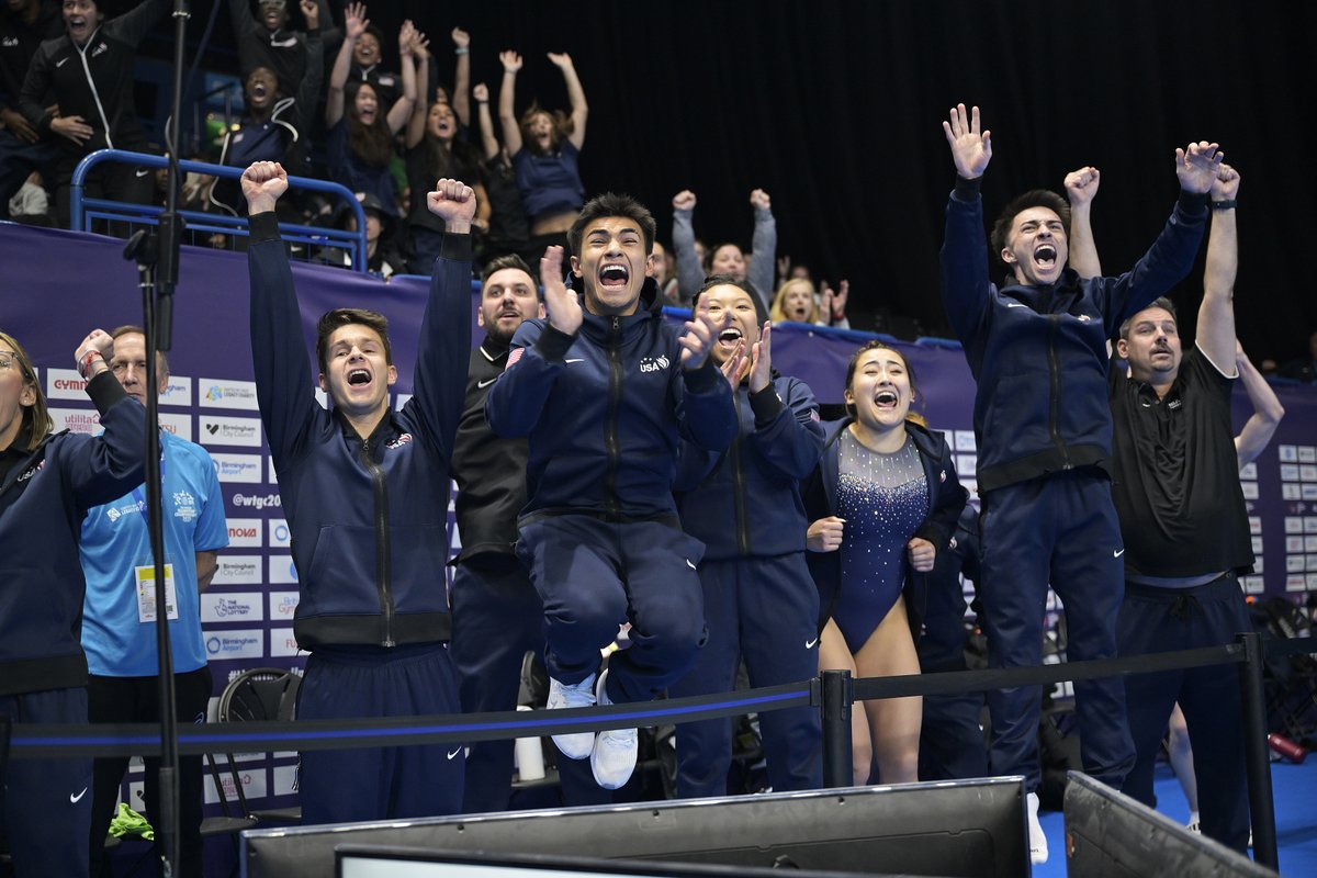 Breaking the silver streak 👀 

With four titles and and 10 medals overall, the U.S. team 🇺🇸 topped the Trampoline Worlds medal table for the first time in a generation 🔥 

Read more ➡ bit.ly/3SFHH5b

#TRAWorlds2023 #Gymnastics