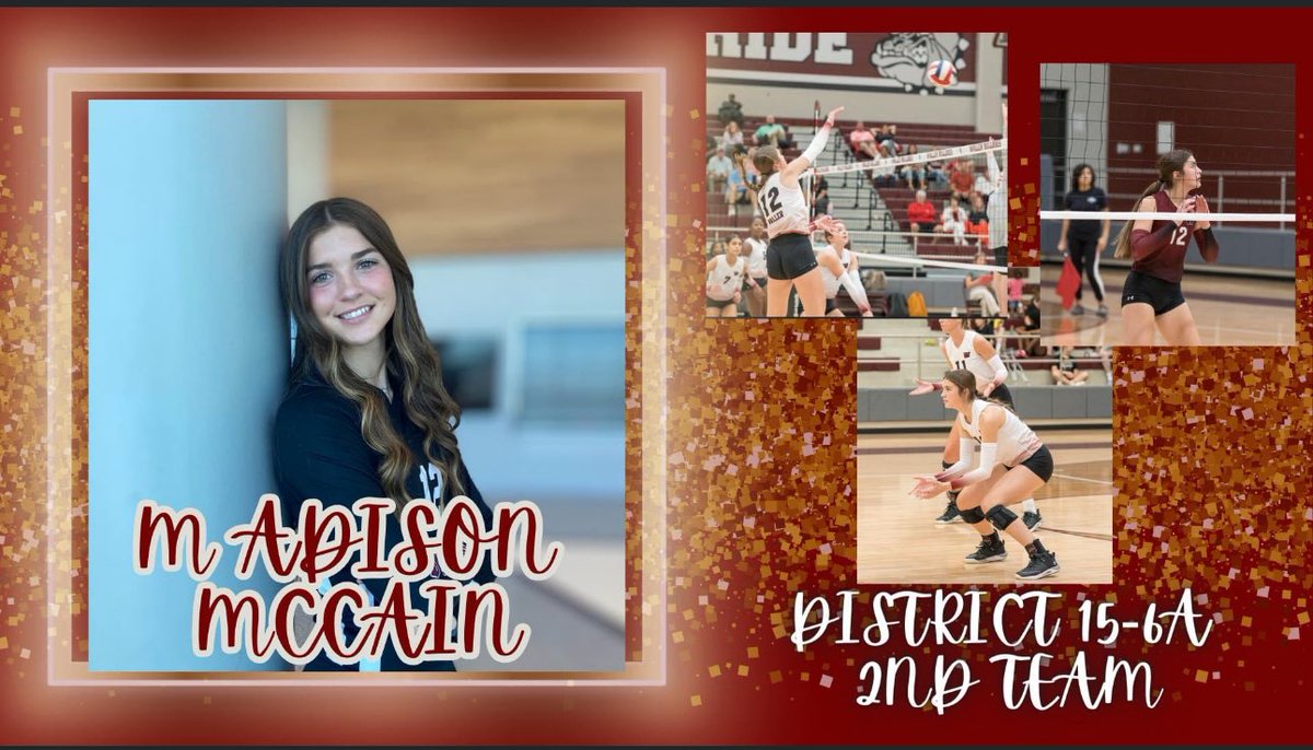 Congrats to our Sophomores Dakota and Madison for getting second team all district honors. Very proud of you ladies.