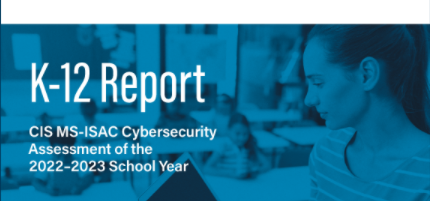 CoSN's tweet photo. We are proud to have collaborated with @cisecurity on the newly released MS-ISAC K-12 report. Our insights can be found on page 13. https://t.co/234Ape6cCI #k12tech #sltt #cybersecurity @keithkrueger https://t.co/QVvMDhYLXc