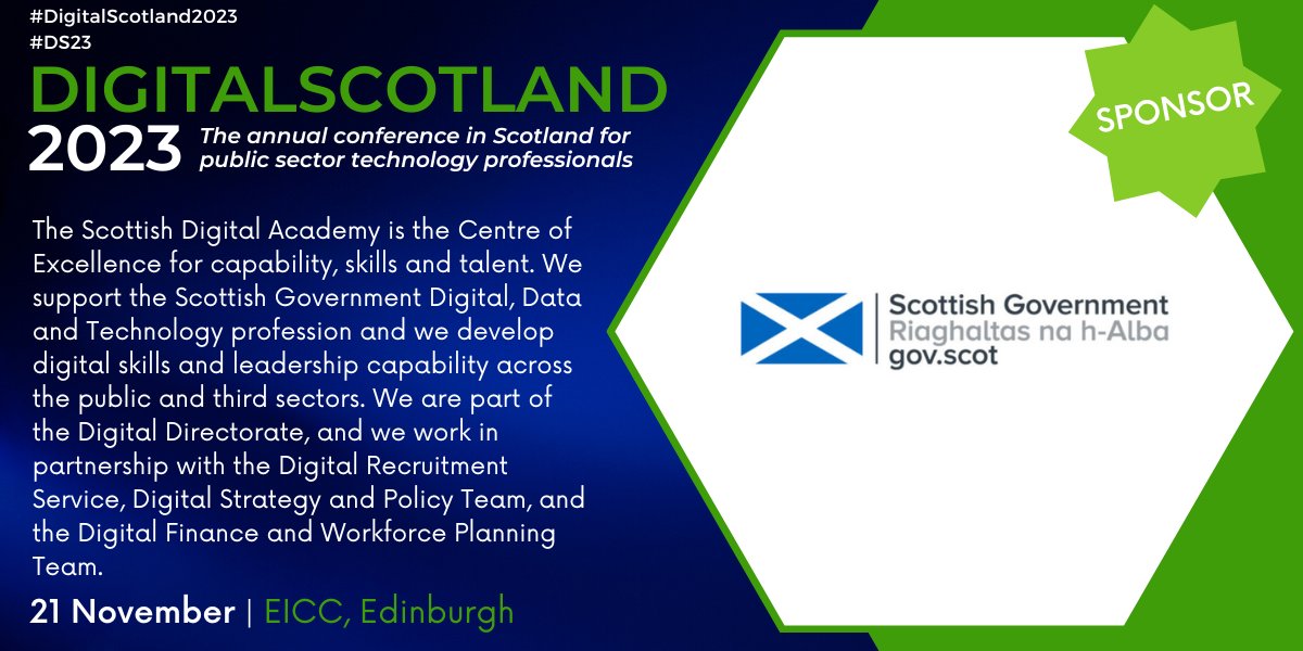 Futurescot (@futurescot_news) on Twitter photo 🚨#DigitalScotland2023
We're pleased to announce that <a href="/ScotGovSDA/">Scottish Digital Academy</a> will be at DigitalScotland next Tuesday
The Scottish Digital Academy is the Centre of Excellence for capability, skills & talent.
Sign up & visit their stand on the day to find out more ➡️ lnkd.in/eiJt-SyJ 🚨#DigitalScotland2023
We're pleased to announce that <a href="/ScotGovSDA/">Scottish Digital Academy</a> will be at DigitalScotland next Tuesday
The Scottish Digital Academy is the Centre of Excellence for capability, skills & talent.
Sign up & visit their stand on the day to find out more ➡️ lnkd.in/eiJt-SyJ