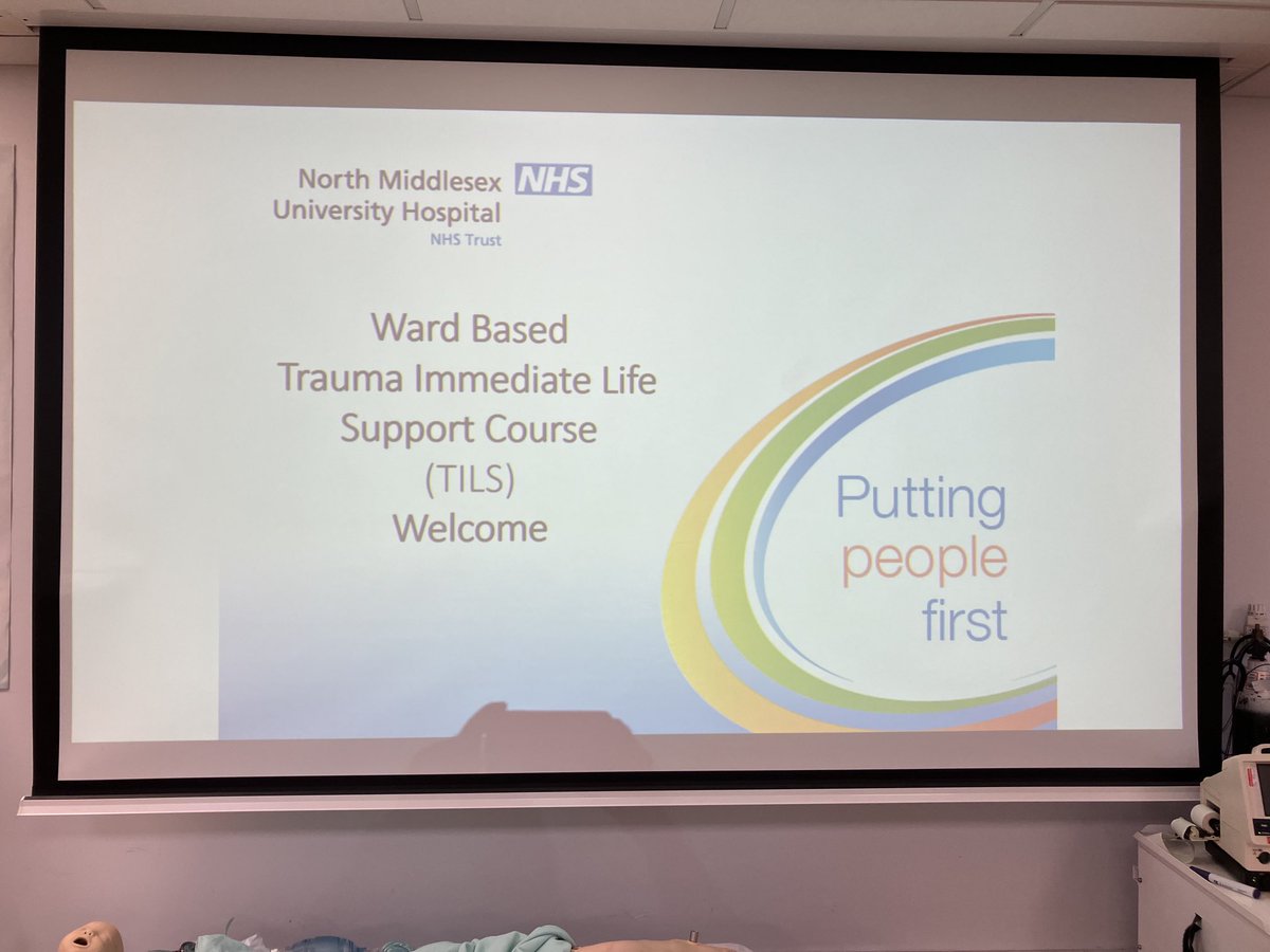The learning continues today ⁦@NorthMidNHS⁩ with our bespoke ward based Trauma immediate life support course for our fantastic ward staff. Great learning from previous events