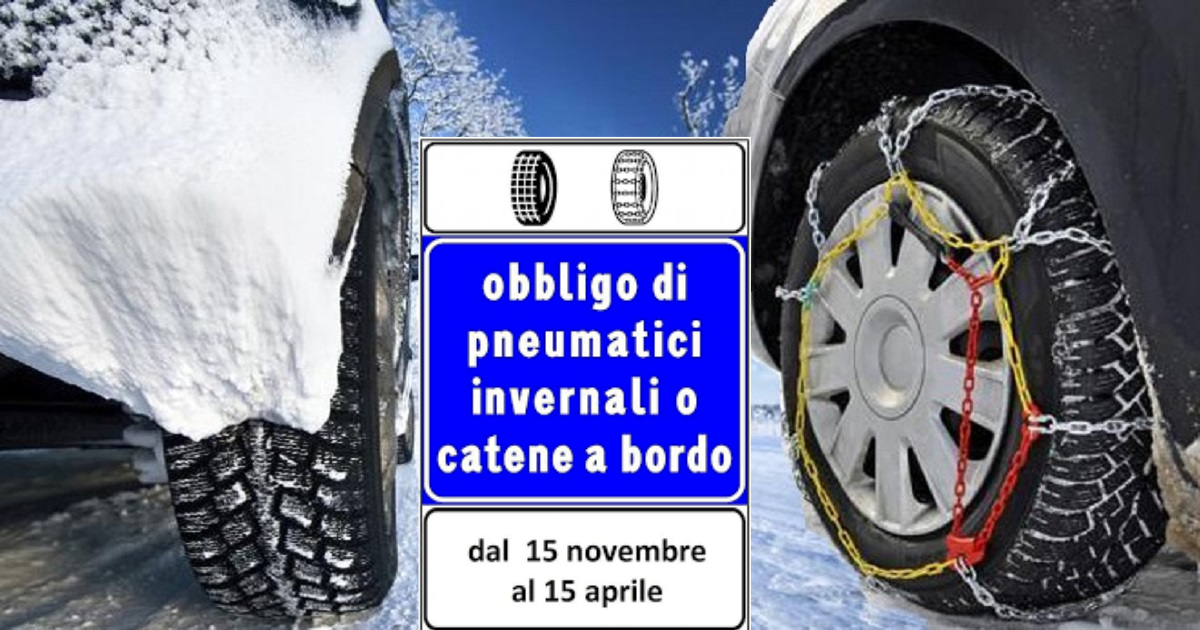 Ministero delle Infrastrutture e dei Trasporti on X: #sicurezzastradale:  dal #15novembre e fino al #15aprile 2024 scatta l'obbligo di montare  pneumatici da neve o in alternativa avere le catene a bordo. Una