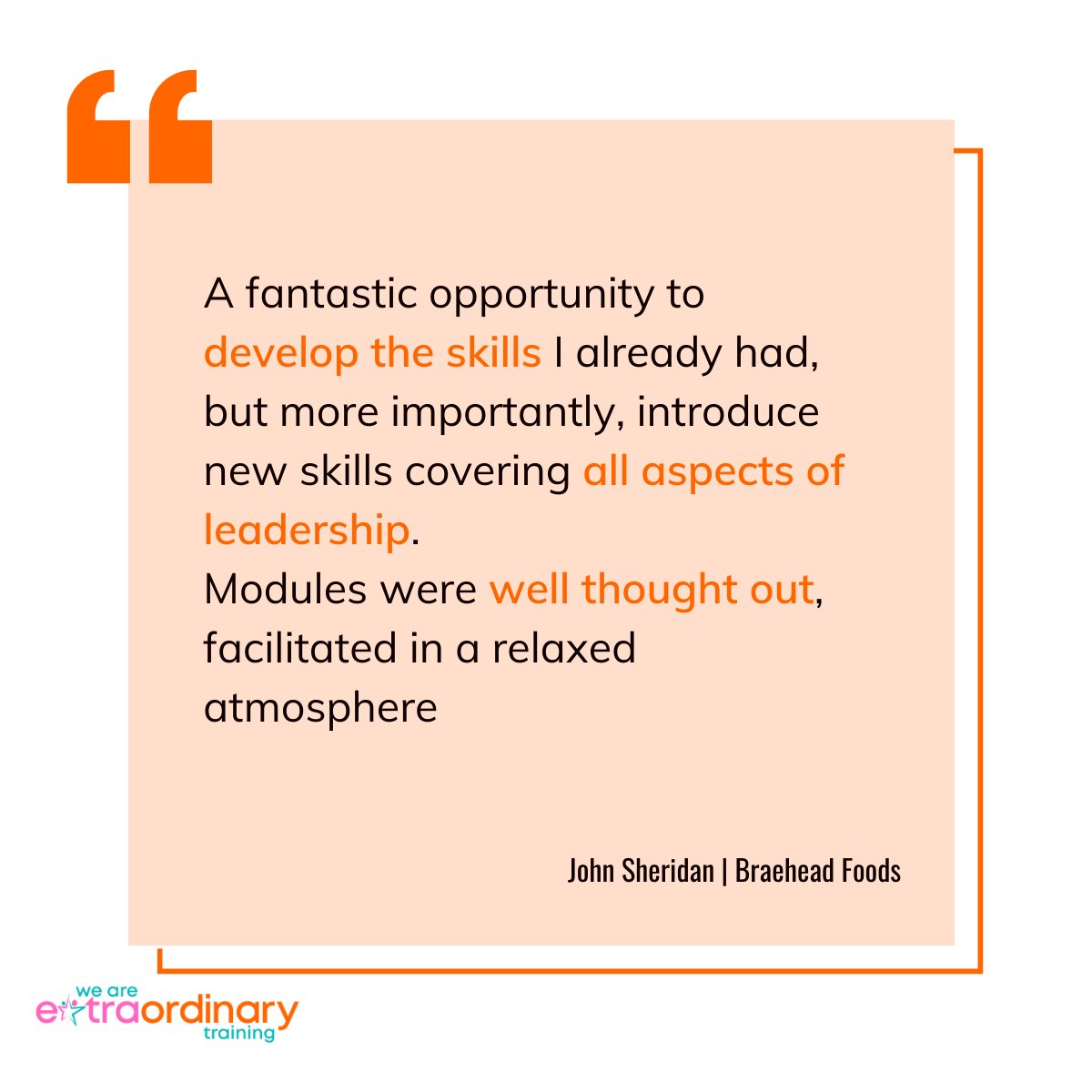 "A fantastic opportunity to develop the skills I already had"

#HarnessYourSkills #SkillsDevelopment #LearningJourney #AlwaysLearning #LearningAndDevelopment #TuesdayTestimonial 

weareextraordinary.co.uk/in-house-solut…