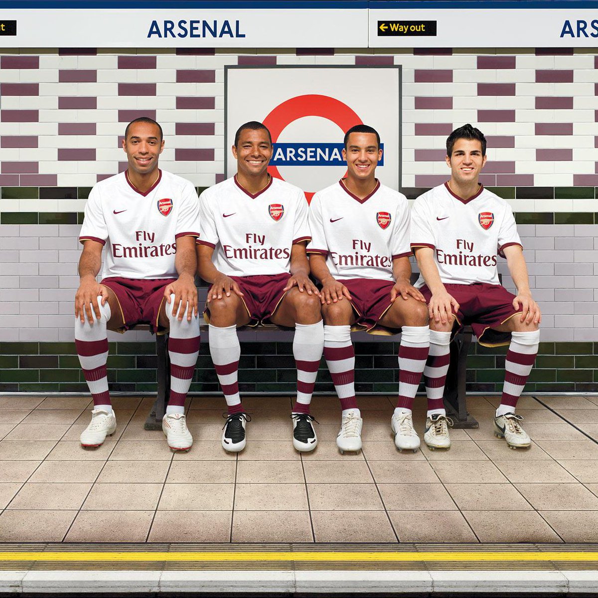 Arsenal's 2007-08 away kit launch