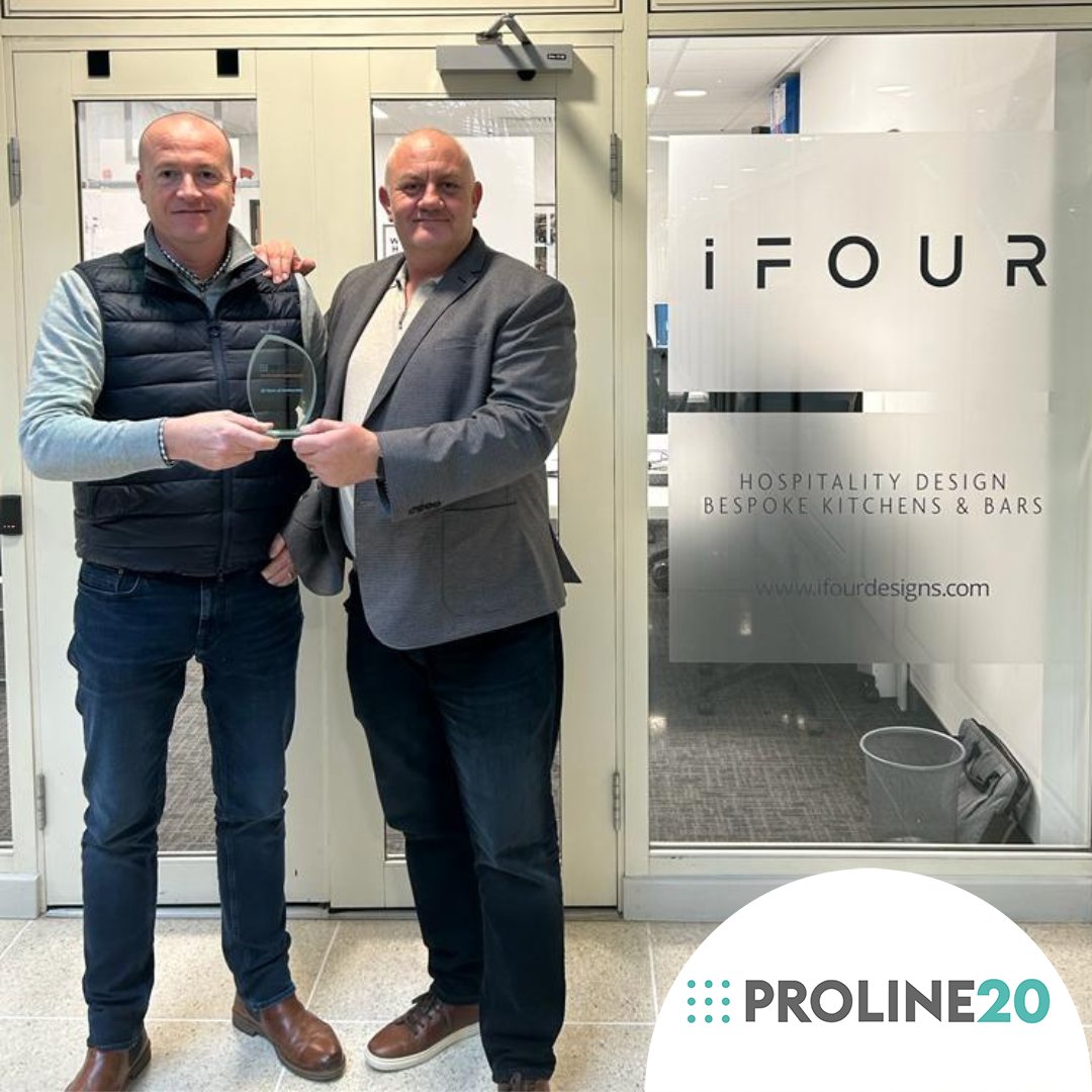 Congratulations to Paul Martin @ifourdesigns on receiving their Proline 20 years of customer partnership award.

Thank you from all at Proline corp for your continued custom and hope the future goes from strength to strength.

#20years #bespokecounters