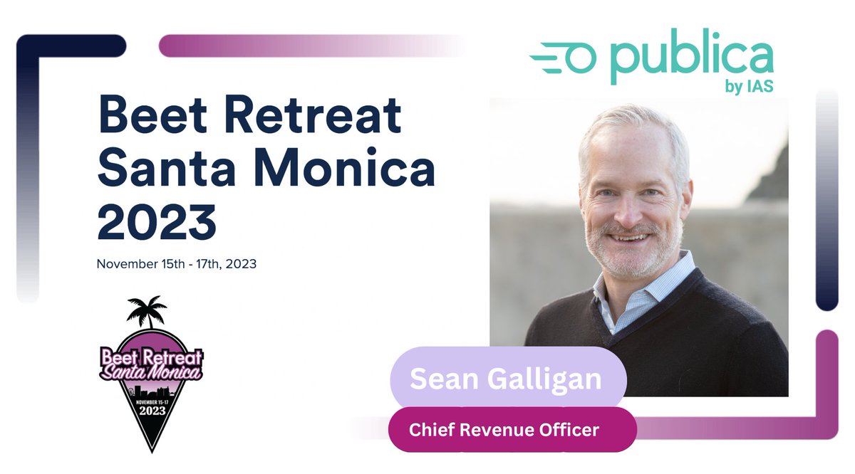 getpublica's tweet photo. The Publica leadership team are excited to be attending the @Beet_TV Santa Monica retreat this week.
▶️ DM to meet with Publica there.
#CTV #AdServing #AVOD #FAST #BeetRetreat https://t.co/SAovyuhRlx