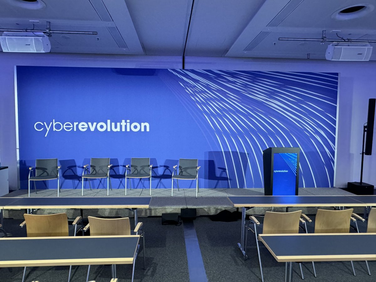 The stage is set…. <a href="/kuppingercole/">KuppingerCole Analysts</a>’s inaugural #cyberevolution conference is about to begin shortly. Great content ahead. Hope to see you there!