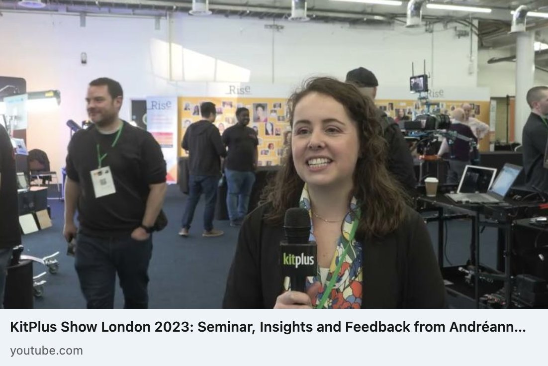 kitplusshow's tweet photo. At the recent #KitPlusShow London, Andréanne Tremblay @ross_video, gives an overview of the seminar 'If you want success, help someone else: The power of media #mentorship' &amp; shares her insights into the opportunities in London &amp; key takeaways of the show- https://t.co/BKHysHQ69C https://t.co/Uc5cID4tVe