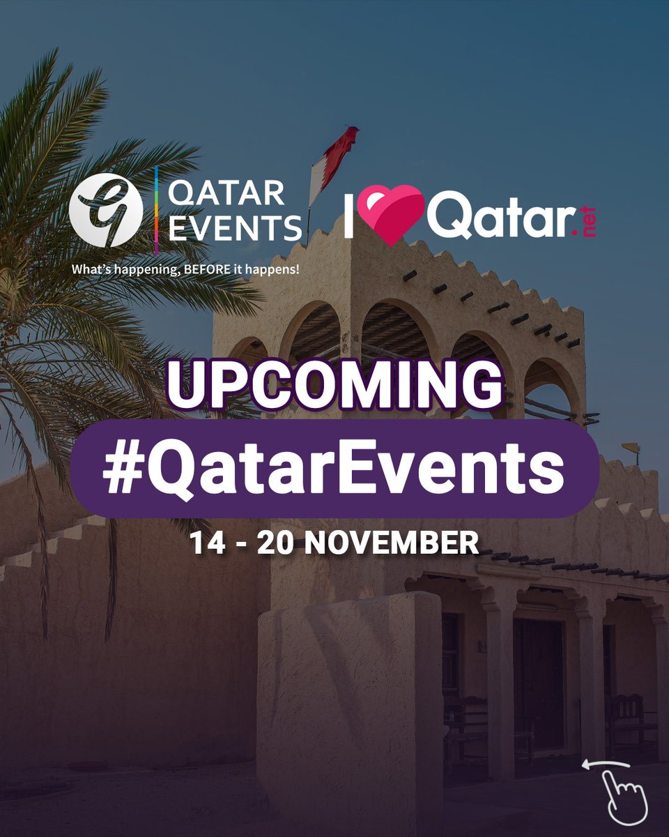 qatarevents's tweet photo. 📷Looking for exciting events this week? Here are some of the events you shouldn't miss this week! For more details visit ; https://t.co/CHSqMyKdec 📷
#Doha #Qatar #ILoveQatar #QatarEvents #QatarEventsApp #Qatar2023 #EventsinQatar #EventsinDoha #qatarliving https://t.co/PSDuThFmY3
