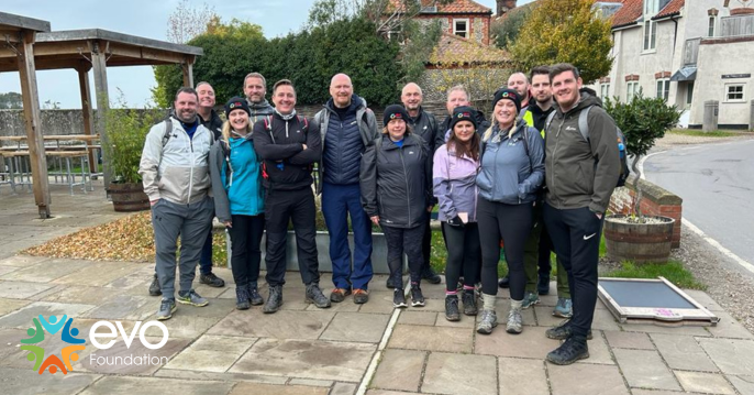 Our Norfolk walkers have reached the midway point! With 8 more miles to go of stunning coastal views and (fingers crossed) blue skies, they're making good progress. #Walkofevo

Support <a href="/evofoundationuk/">evo Foundation</a> by donating here: hubs.li/Q028PrxD0