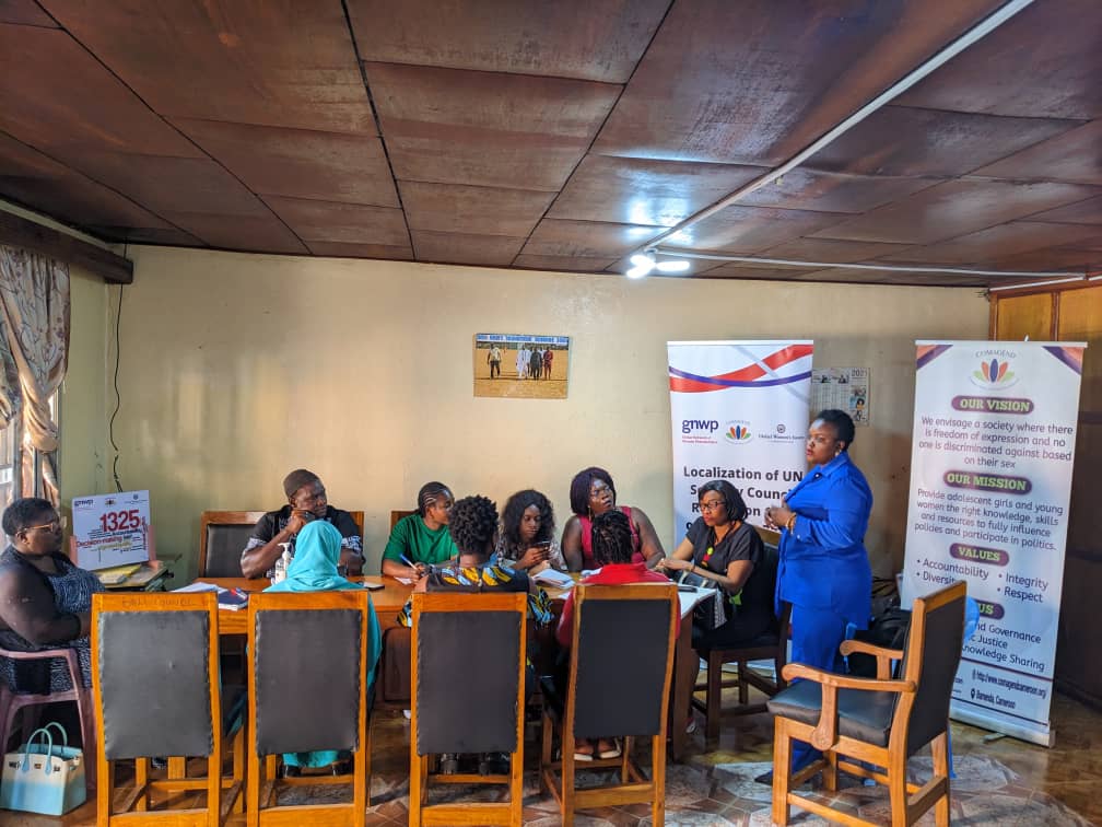 ActionGender's tweet image. Mobilizing and following up local experts in setting up the Local Steering Committee to develop a roadmap for the Implementation of UNSCR1325 within Bamenda II & Bali Municipalities with @gnwp_gnwp, funded by @StateGWI. We value indigenous expertise #WINSLocalizing1325 #WPSforSHE