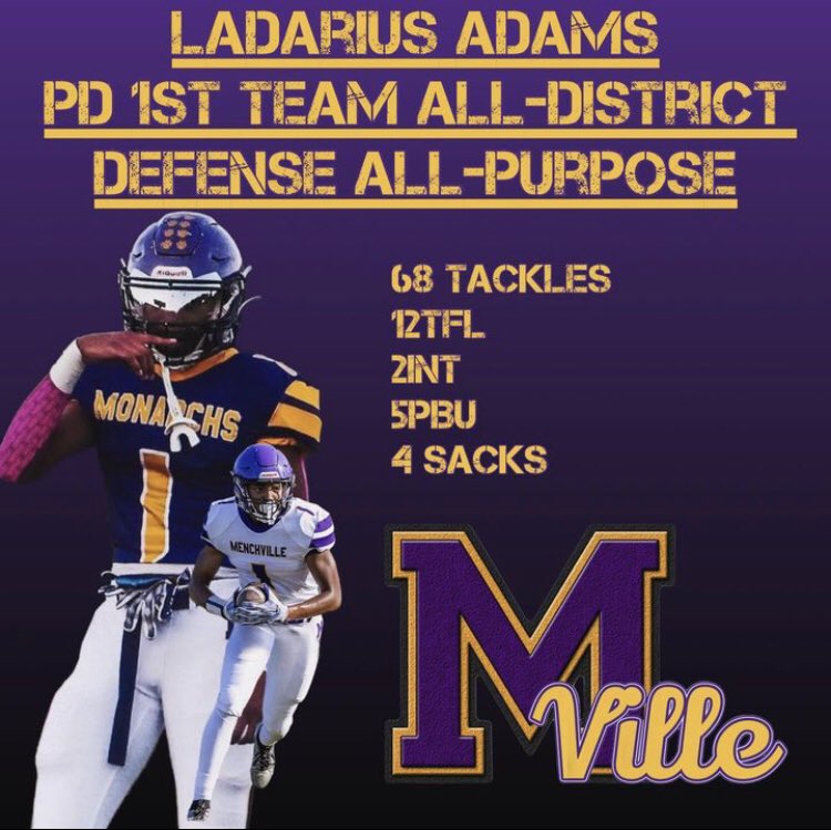 PD 1st Team All-District Defense All-Purpose