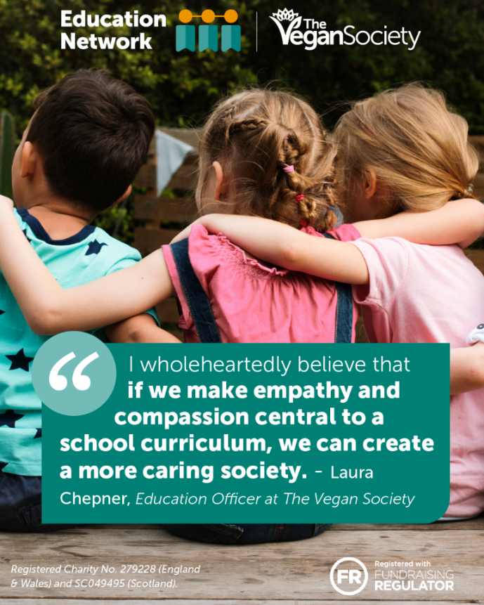 Please consider donating today so that we can continue our vital work in providing resources which will ensure vegan learners are supported with vegan-inclusive education and have access to vegan food at school: vegansociety.com/donate

#VeganLearners #VeganEducation