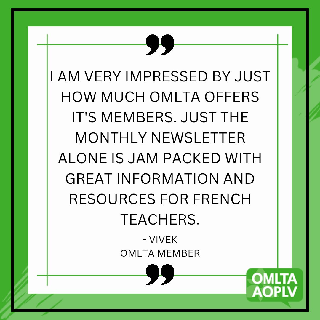 LOVE FOR THE OMLTA 💚

We love to hear from you and why you love being a member! See what Vivek said about being a member! 

Join us today at omlta.org

#OMLTA #joinus