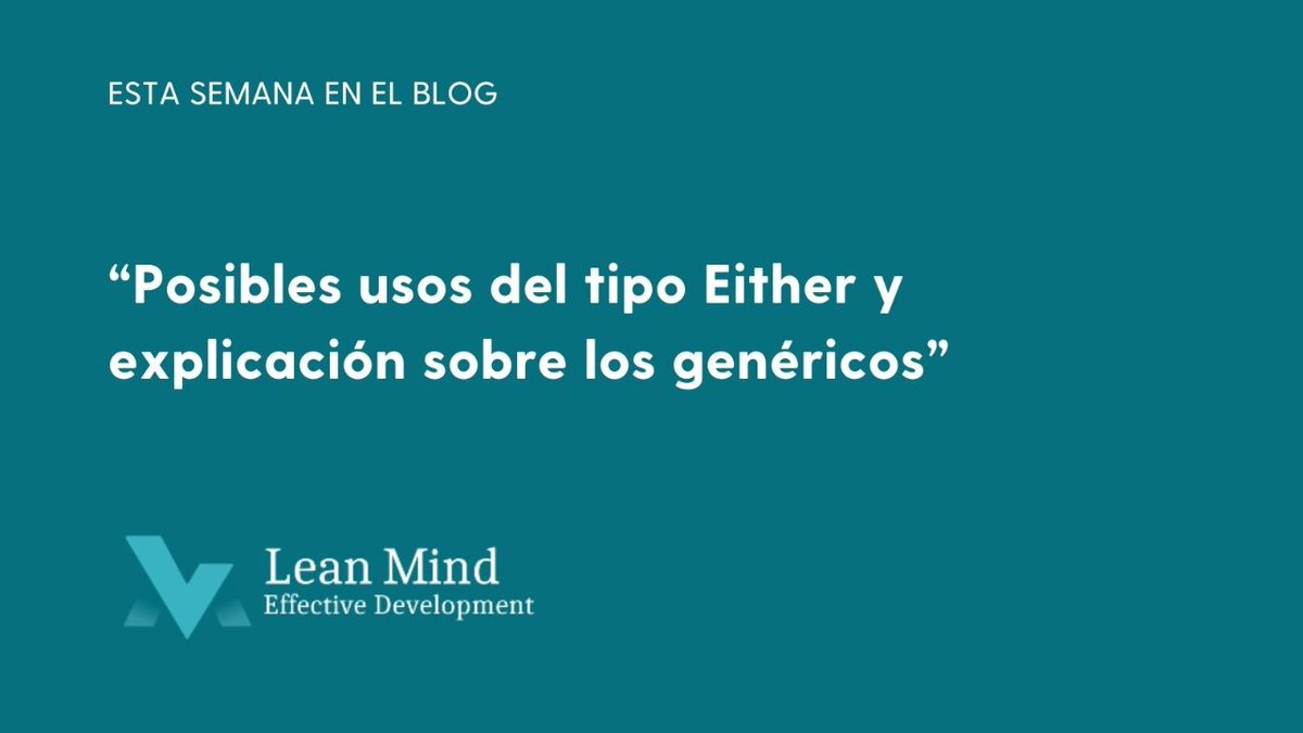 leanfulness_es's tweet image. 💫Hoy compartimos un artículo escrito por @carlosble, donde nos explica los posibles usos del tipo Either y muestra una serie de ejemplos de código usando varios genéricos.😉
Puedes leer este artículo completo aquí👇
bit.ly/3FYNBa4
#leanmind #blog #develpers