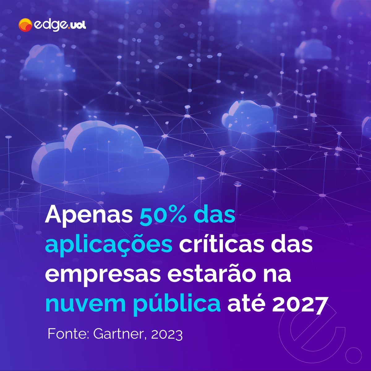 Segundo pesquisa do Instituto Gartner, as empresas têm encontrado dificuldade em identificar os parceiros de cloud e as soluções ideais ao seu tipo de negócio e workload.

Podemos ajudar a sua empresa a tomar essa decisão com segurança. Fale com a nossa equipe de especialistas.