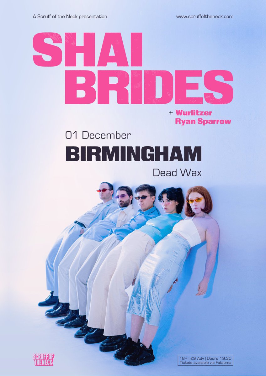 BIRMINGHAM 📢

we play <a href="/DeadWaxDigbeth/">Dead Wax Digbeth</a> on Friday 1 December alongside <a href="/WurlitzerBand/">Wurlitzer</a> and Ryan Sparrow 🐂

it's gonna be the best party this side of the sun exploding.

JOIN US ⬇️
fatso.ma/YBkk

// <a href="/scruffoftheneck/">Scruff of the Neck</a>