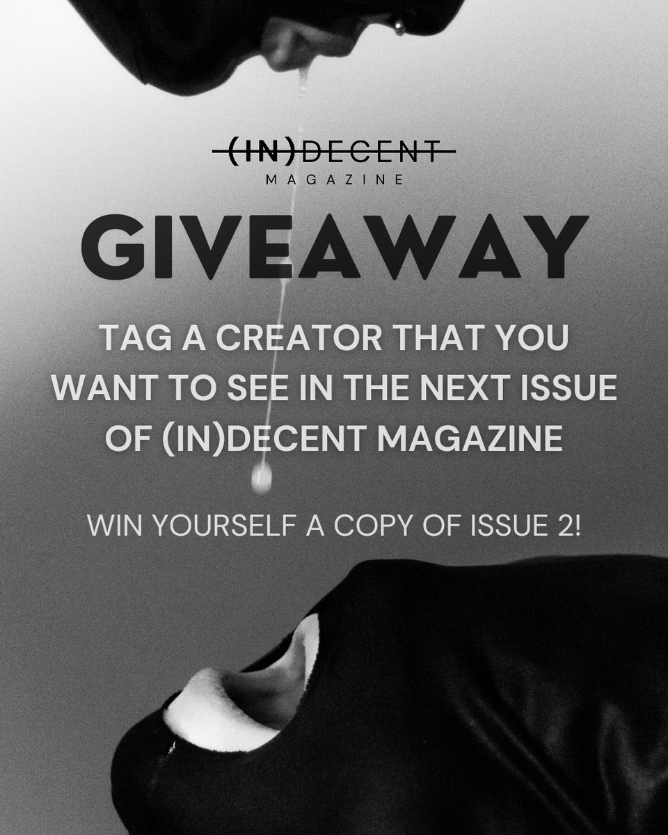 COMPETITION TIME!
As we are ramping up for issue #2 we want to know who YOU think would look good on our pages!

Win yourself a free copy of issue 2 (including shipping worldwide)

1. LIKE this post &amp;
2. TAG a creator (or all of them 😏)
An extra entry for every person tagged!