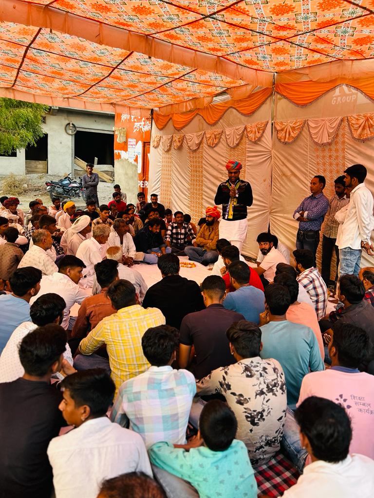 सोनियाणा में जनसम्पर्क🙏