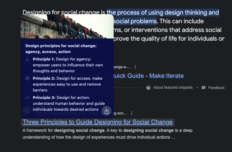 I've recently been using the 5-second previews on <a href="/arcinternet/">Arc</a> 👇🏽

As a final-year student, this is so helpful for surfing the web and finding relevant websites!

Great job Arc team!