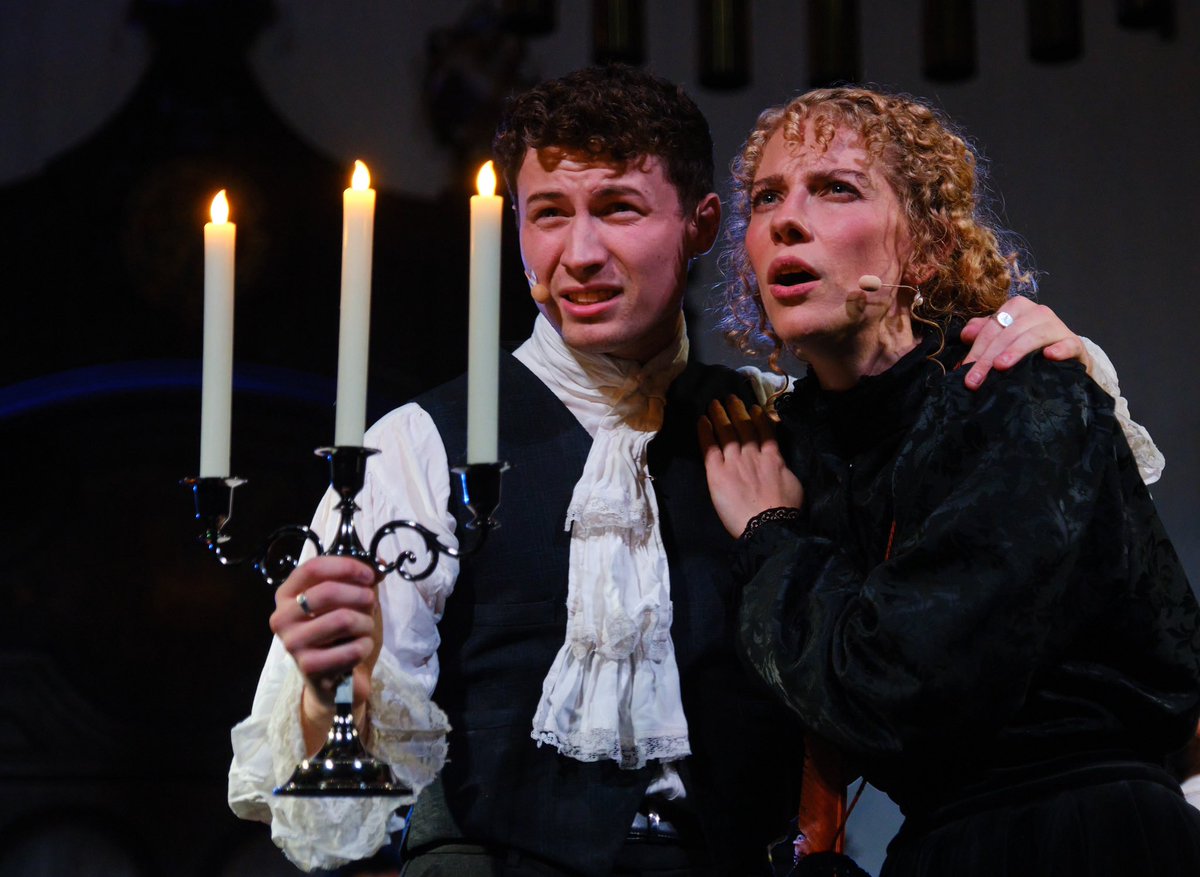 Percy Bysshe Shelley
<a href="/AlexJamesHatton/">Alex James-Hatton</a> 
“I’ve not seen lightning like this before in my life” 

Mary Shelley 
<a href="/AnyaKWilliams/">Anya Williams</a> 
“I’ve not heard thunder like this since I first met your wife” 

Photography by <a href="/photobenphoto/">Ben Broomfield</a> 

#LittleFiendMusical #NewMusical #NewMusicalTheatre