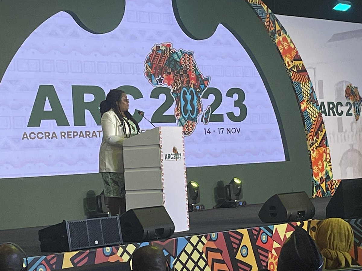 Powerful words from British MP @BellRibeiroAddy acknowledging that as the UK discusses its reparations policy, that policy “must be carried out on the terms of those most impacted.” #ARC2023 #ReparationsNow