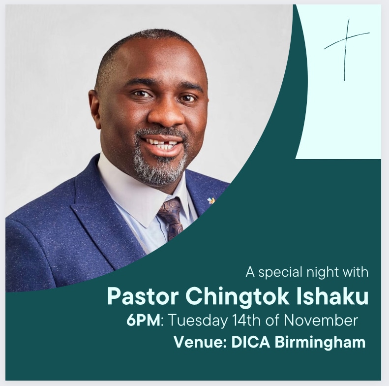 A special one tonight in Birmingham, UK. It'll sure be a blessed time... Hope to see you there... Blessings!

#Birmingham
#AnightwithPastorChingtok