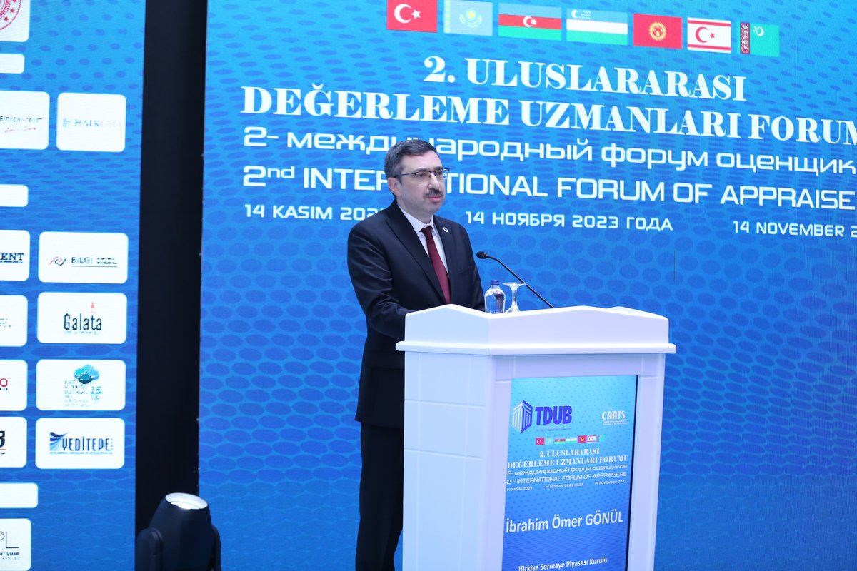 SPK Başkanı İbrahim Ömer Gönül, 2. Uluslararası Değerleme Uzmanları Forumu'nda konuştu. spk.gov.tr/duyurular/bask…