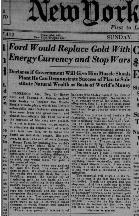 🔥INCREÍBLE🔥

👉🏻 Henry #Ford predijo #Bitcoin hace 100 años.

🗣"Ford reemplazaría el oro con una moneda energética y detendría las guerras".

🔋 El histórico inventor, ya creía en un sistema respaldado en energía REAL. 

#BTC llegó para cambiar el juego 🚀