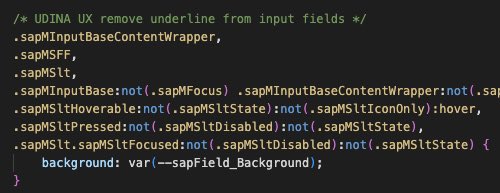 hschaefer123's tweet image. The announced approvements concerning #SAPUI5 #fiori #horizon theme are finally implement with 1.120. This is a great enhancements, but personally I still do not like the underline (reminiscent of the old paper-based forms).