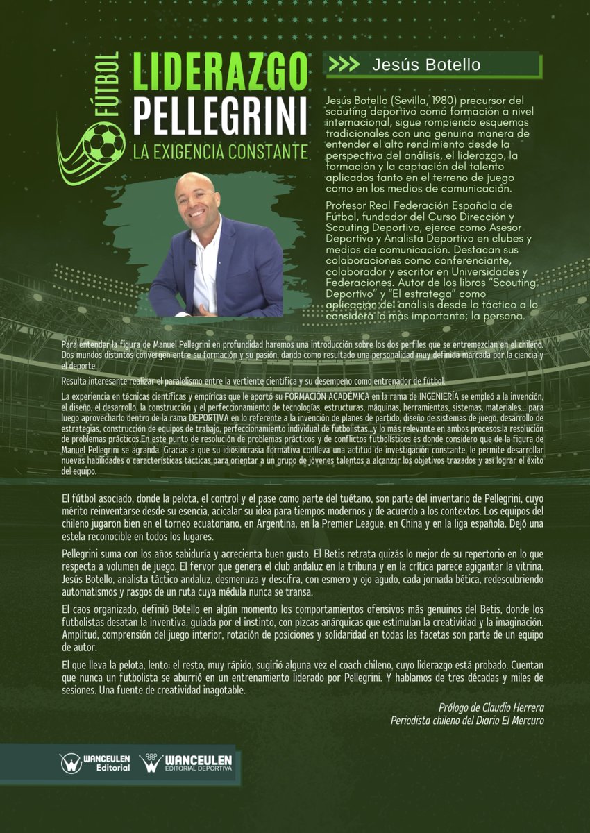 Novedad Wanceulen! LIDERAZGO PELLEGRINI: LA EXIGENCIA CONSTANTE, un nuevo éxito de <a href="/JesusBotelloAD/">Jesús Botello</a>