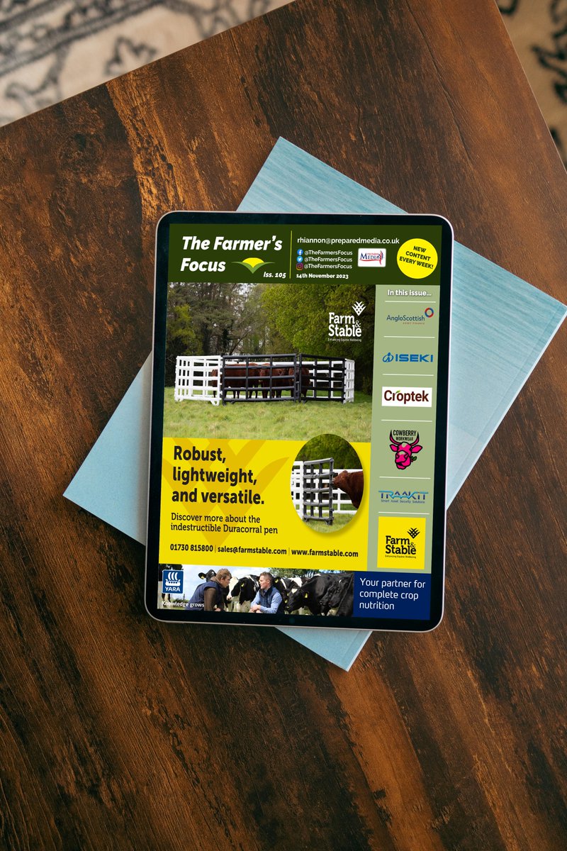 The Farmer's Focus is LIVE

Sponsoring our latest magazine is <a href="/FarmStable/">Farm & Stable</a> 

Sub Sponsor <a href="/Yara_UK/">Yara UK</a> 

Our Countdown to Christmas guide starts from page 90

Featured inside  <a href="/CroptekLtd/">Croptek Group</a> 
<a href="/AngloScottish1/">AngloScottishFinance</a> 
<a href="/iseki_uk/">ISEKI UK</a> 
<a href="/TRAAKiT/">TRAAKiT</a> 
@CowberryWorkwear

Click below now
farmersfocus.co.uk/publications/