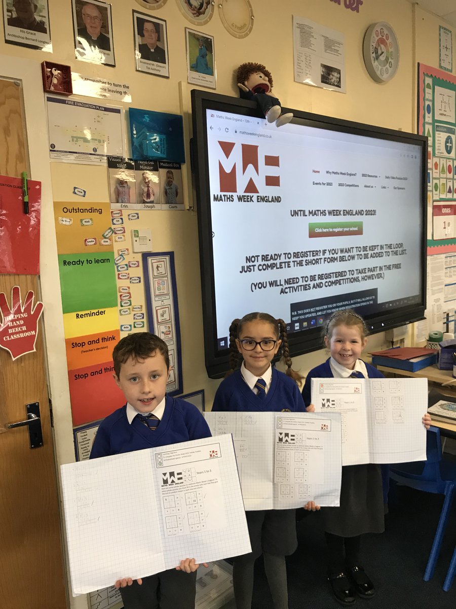 Year 3 have been rising to the Maths Week 2023 challenge by completing a range of Yohaku challenges! #OLOLMaths #MathsWeekEngland #mathsweek2023