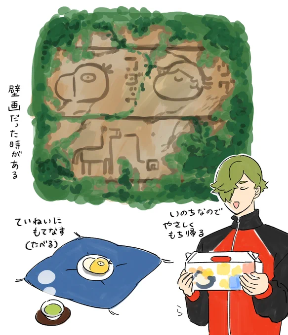 鶯丸とコダド 