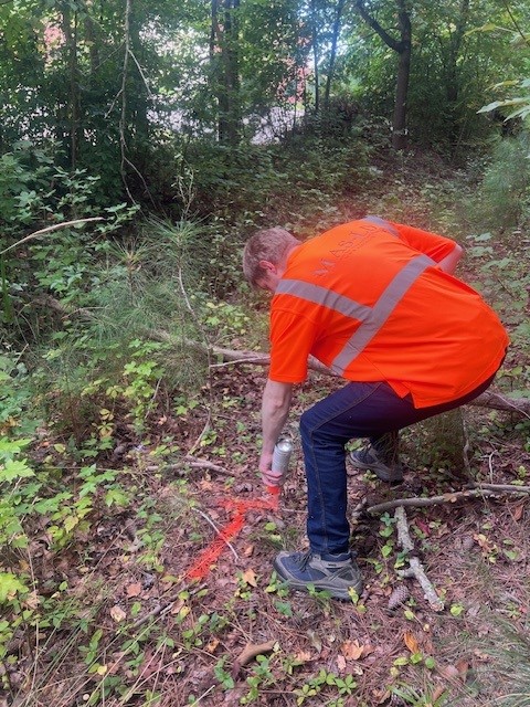 Remember to always call 811 before you dig! Oliver and Denean are out marking utilities for Miss Utility. Each paint color signifies a different underground utility to be aware of. It’s important to always practice safety and dig with care!