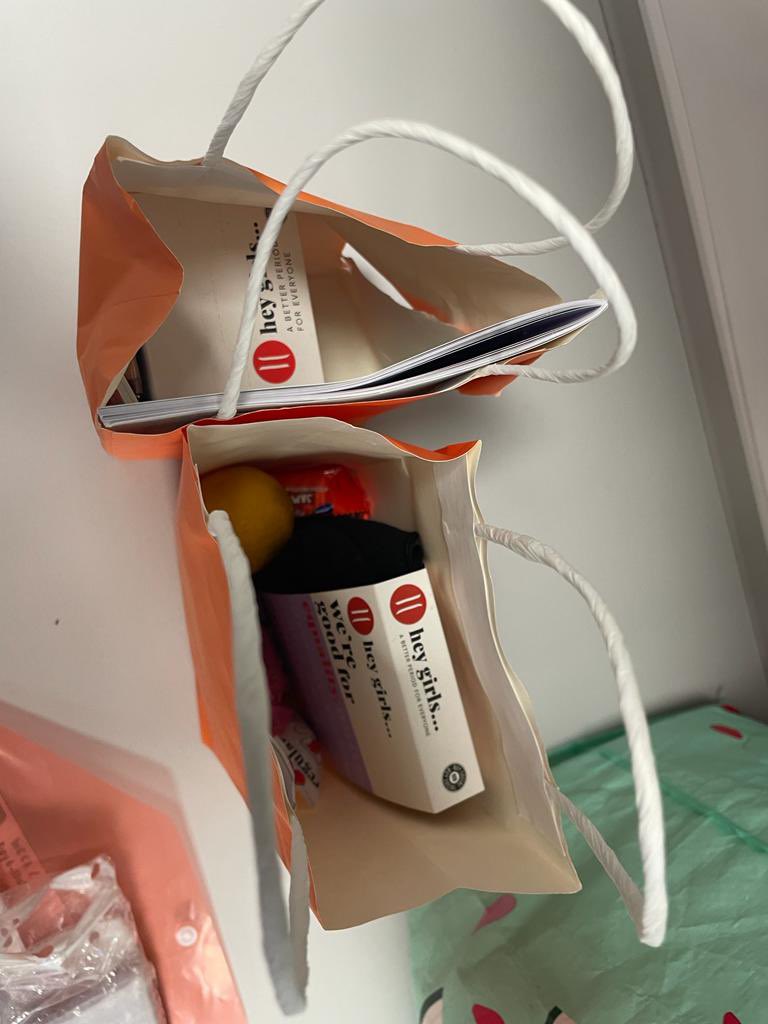 Zoeshe_scotland's tweet photo. @she_scotland and @HeyGirlsUK Care package day @QueensferryHS S1, talking about the impact our periods has on us physically and mentally. #letstalk #SharingIsCaring #knowyourflow https://t.co/fnMK5N7LNc