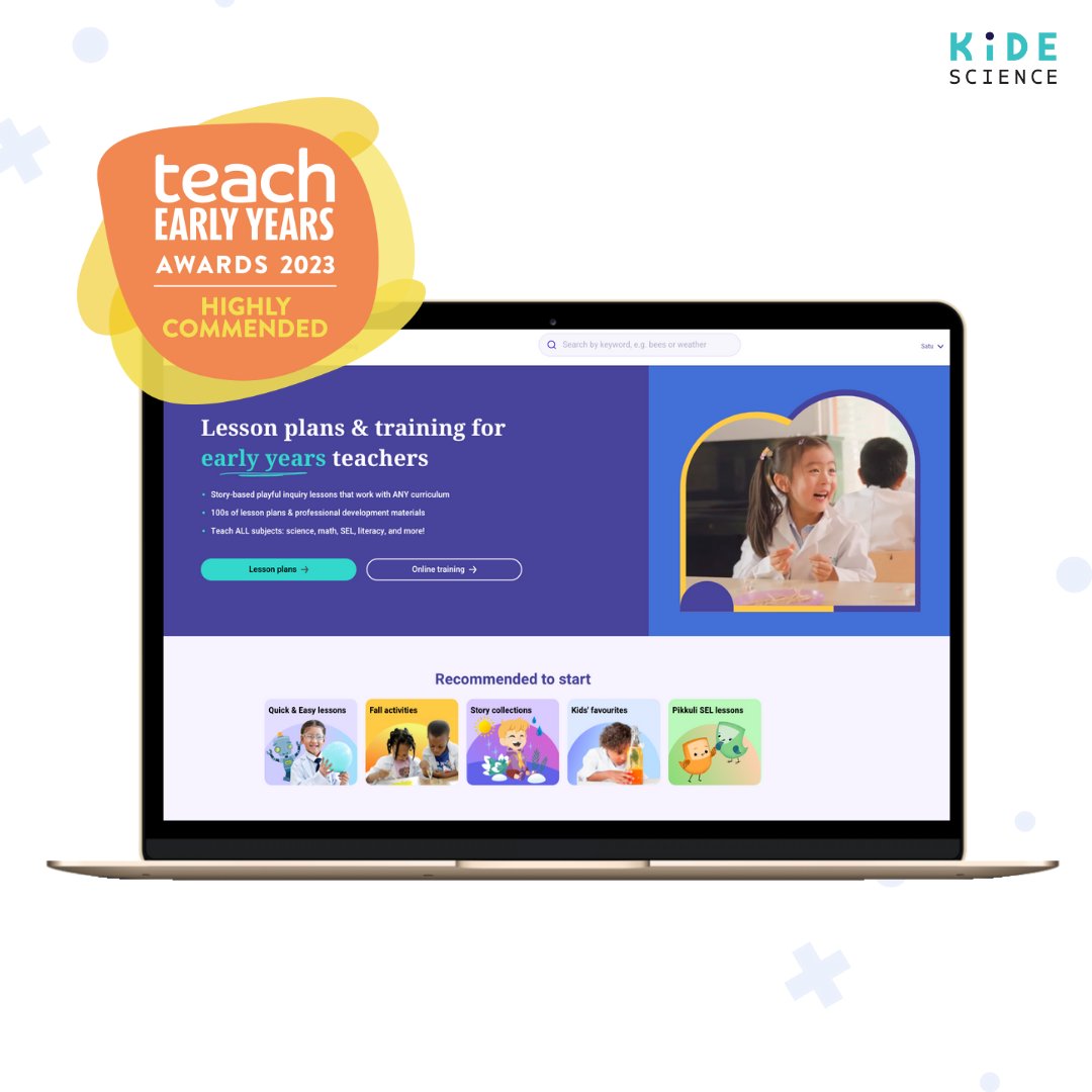 Kide Science (@kidescience) on Twitter photo โจ Kide Science from Accelerate Learning was named a highly commended resource in the 2023 Teach Early Years Awards. Presented by <a href="/TeachEarlyYrs/">Teach Early Years</a> magazine, the awards celebrate the best in educational resources to support children ages 0 to 5.
hubs.ly/Q028Nb8V0
#TeachAwards โจ Kide Science from Accelerate Learning was named a highly commended resource in the 2023 Teach Early Years Awards. Presented by <a href="/TeachEarlyYrs/">Teach Early Years</a> magazine, the awards celebrate the best in educational resources to support children ages 0 to 5.
hubs.ly/Q028Nb8V0
#TeachAwards