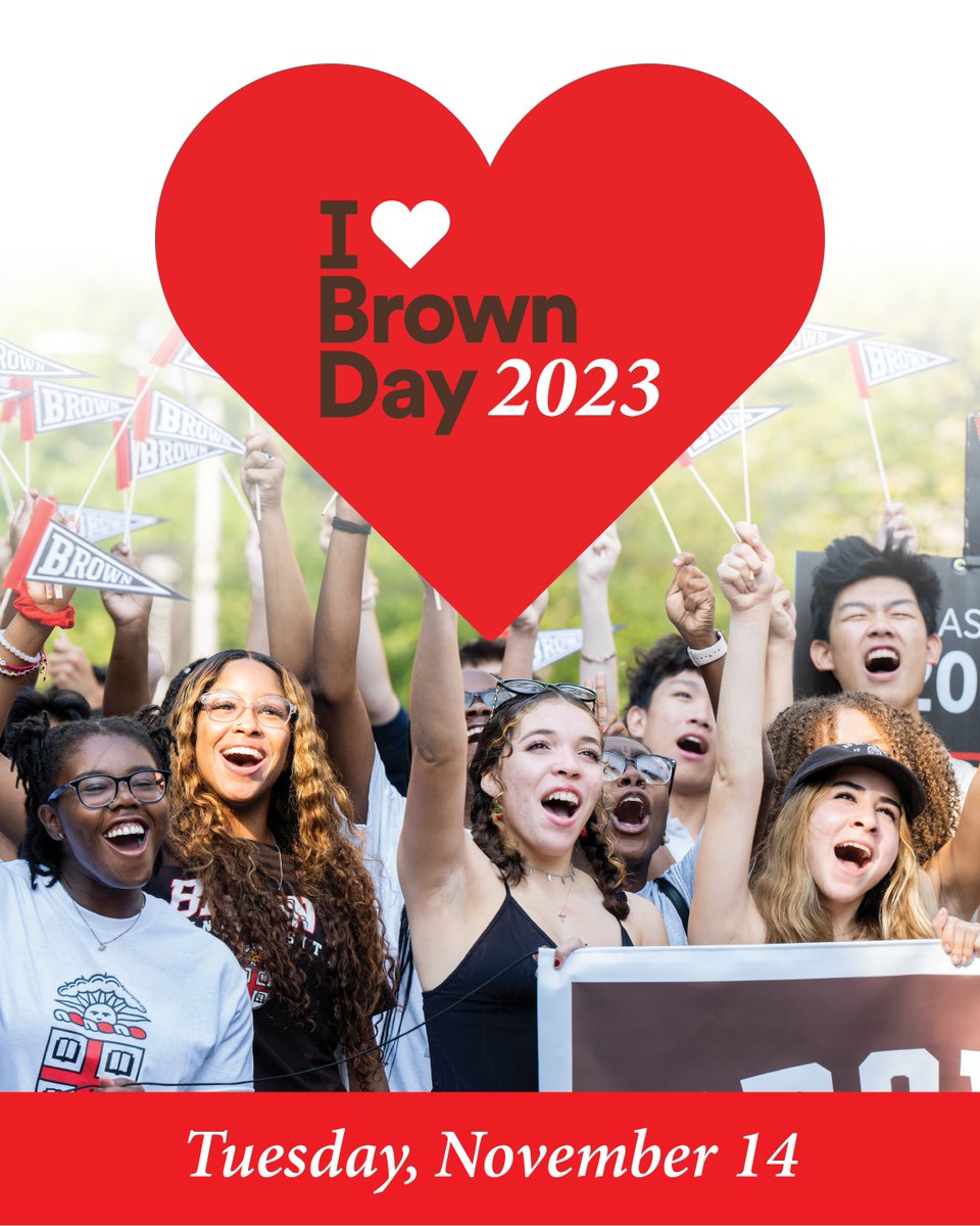 Do you love Brown? Join the Annual Fund for I Heart Brown Day and support what you love most. Today only, all gifts will be matched 1:1, up to $500,000. #iheartbrown 🐻❤️ brown.edu/go/iheartbrown