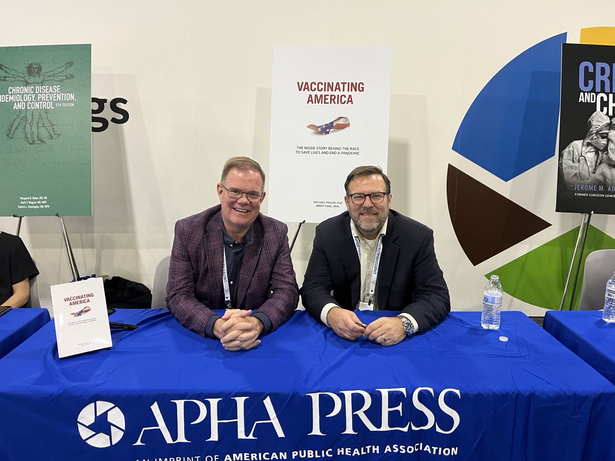 ASTHO (@astho) on Twitter photo So many great events happening at #APHA2023, including the APHA Press book signing event! ASTHO CEO <a href="/mfraserdc1/">Michael Fraser</a> and <a href="/AIMimmunization/">AIM</a> Chief Policy Officer <a href="/BrentEwig/">Brent Ewig</a> were among the featured authors. Learn more: bit.ly/47cHhHO <a href="/nationshealth/">The Nation's Health</a> <a href="/PublicHealth/">APHA</a> So many great events happening at #APHA2023, including the APHA Press book signing event! ASTHO CEO <a href="/mfraserdc1/">Michael Fraser</a> and <a href="/AIMimmunization/">AIM</a> Chief Policy Officer <a href="/BrentEwig/">Brent Ewig</a> were among the featured authors. Learn more: bit.ly/47cHhHO <a href="/nationshealth/">The Nation's Health</a> <a href="/PublicHealth/">APHA</a>