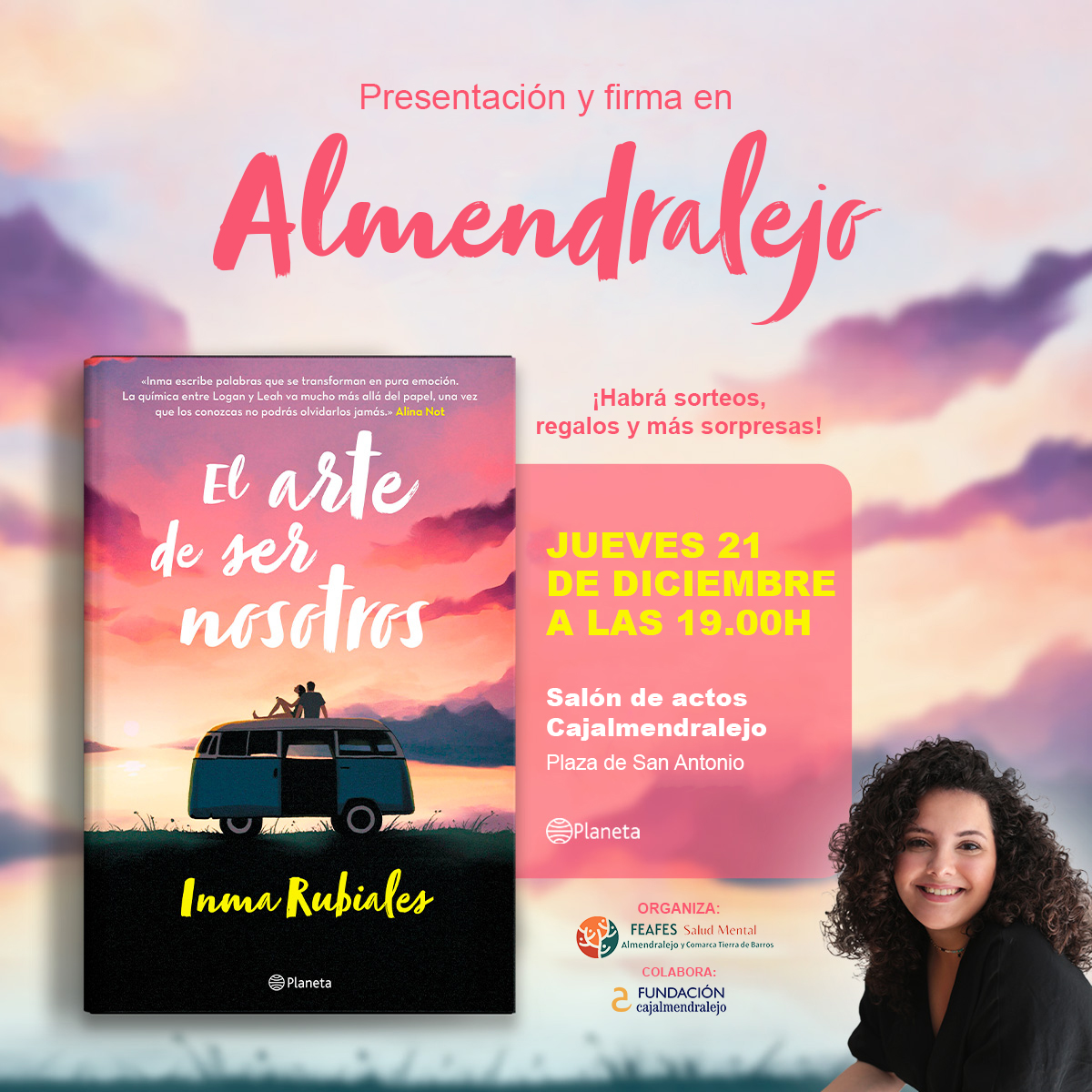 Me hace mucha ilusión contaros esto. Voy a firmar en Almendralejo  por fin. Y será una de las firmas más especiales ❤️

Os aviso con tiempo para que reservéis ya la fecha  😛
