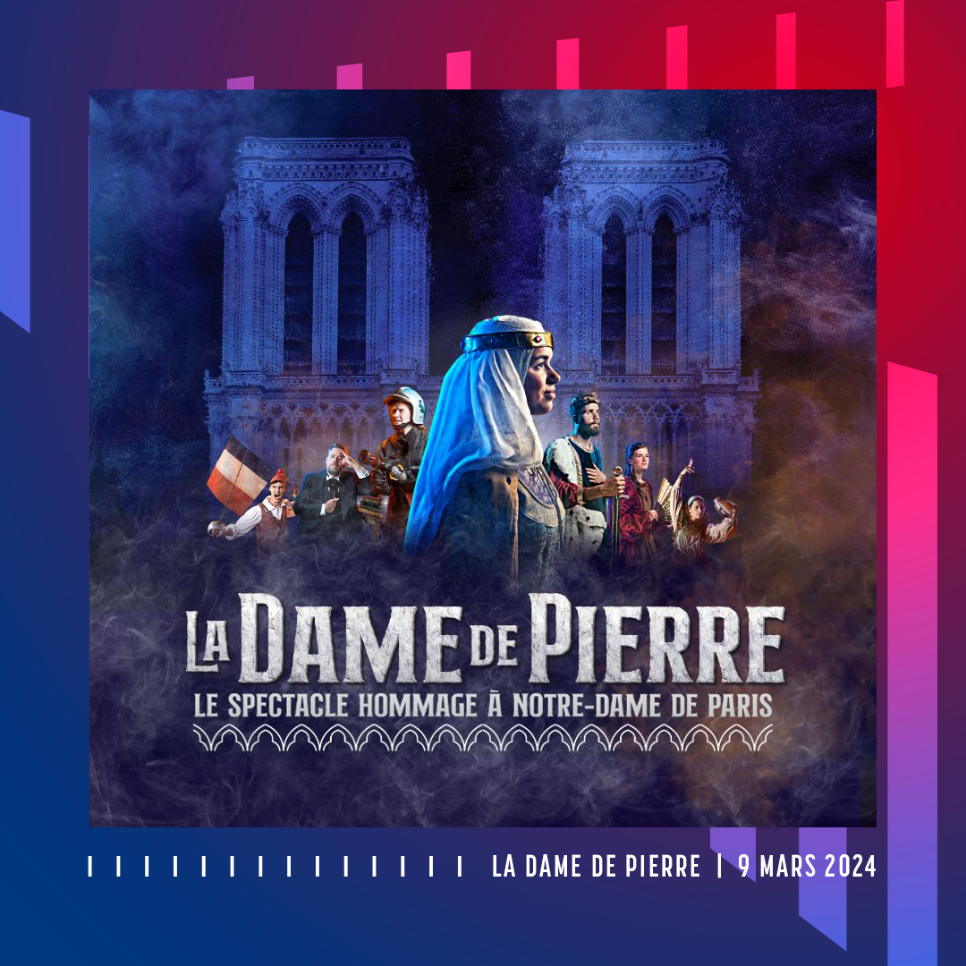 🚨𝗔𝗡𝗡𝗢𝗡𝗖𝗘🚨

<a href="/LaDamedePierre_/">La Dame de Pierre</a>  le spectacle hommage à Notre-Dame de Paris, le plus célèbre monument au monde sera en représentation à la LDLC Arena le 𝟵 𝗺𝗮𝗿𝘀 𝟮𝟬𝟮𝟰.🏛️

🎟️ La prévente est déjà ouverte ! 👉  billetterie.ldlcarena.com/fr/manifestati…
ℹ️ Ouverture billetterie le 20/11