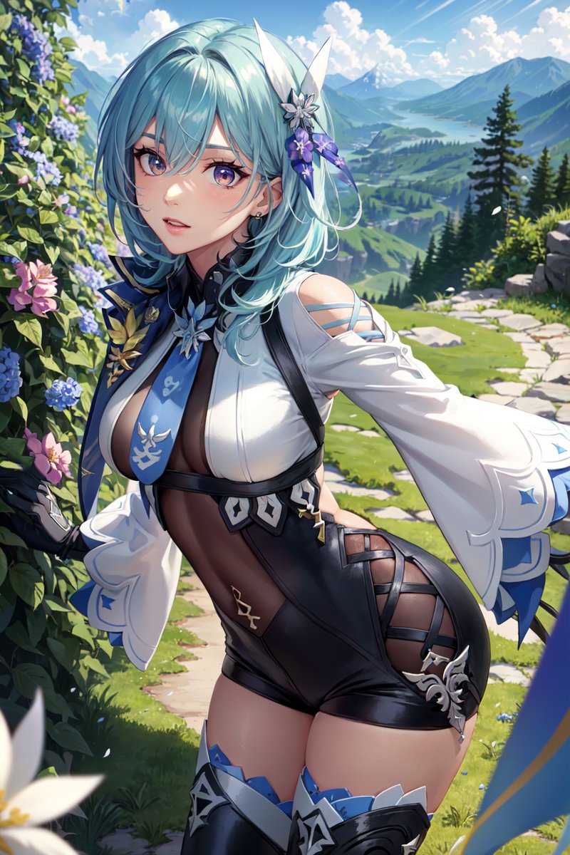 Day 2 of posting #Eula 
from #GenshinImpact !
#AIArtworks #AIArtwork