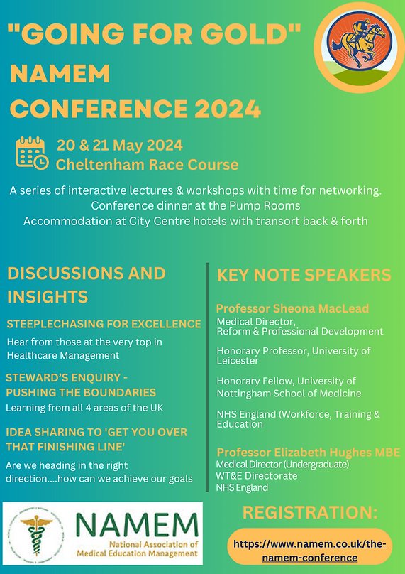 And They're Off! We are delighted to announce that registration is now open for the NAMEM 2024 Conference 20th & 21st May 2024 at Cheltenham Race Course For more information and how to register, please visit our website namem.co.uk/the-namem-conf…