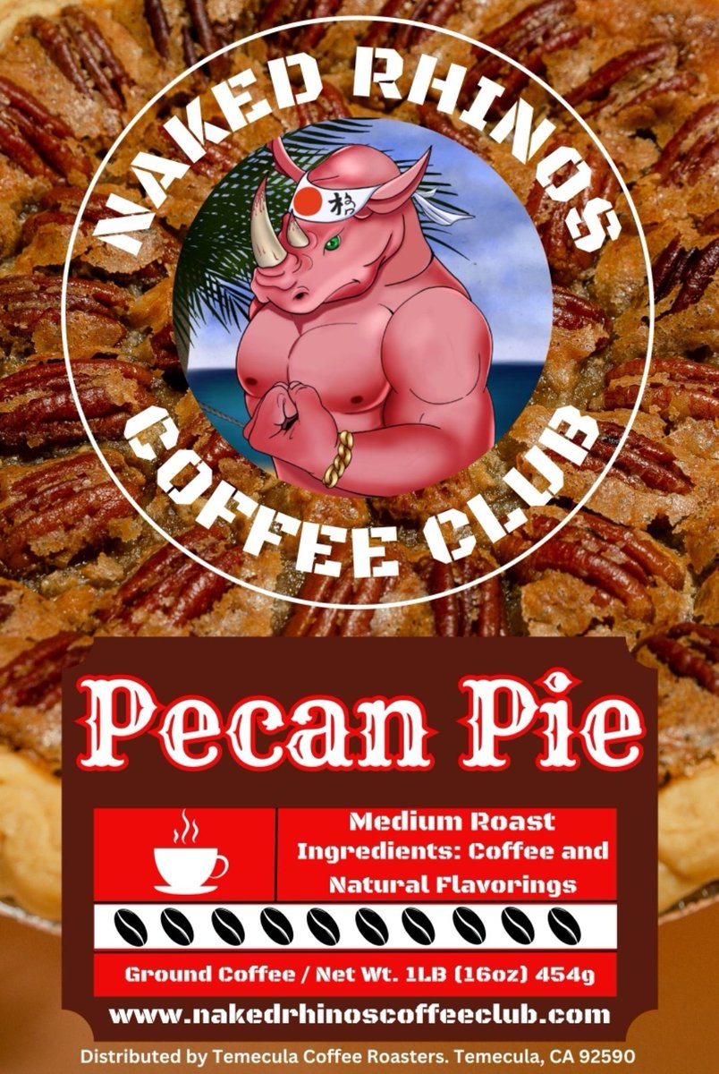 Indulge your senses with the rich, buttery goodness of Pecan Pie flavored coffee from Naked Rhinos Coffee Club. A perfect blend of nutty sweetness and robust coffee beans, every sip is a warm embrace of comfort and flavor. Elevate your coffee experience – because you deserve it.
