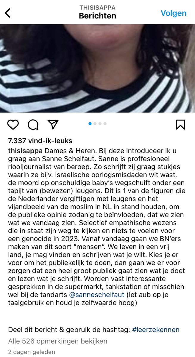Dit soort gestoorde campagnes tegen journalisten zijn zo extreem intimiderend en kwaadaardig. Sterkte aan deze collega van het AD.